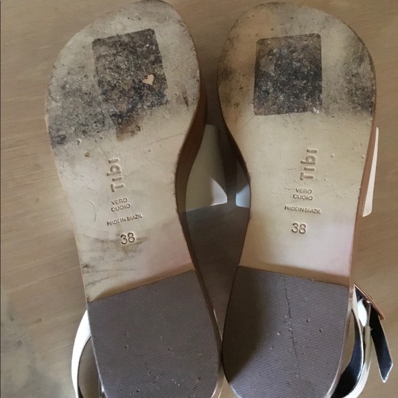 TIBI Janie Calf Leather Platform Sandals sz.38 - Picture 8 of 9